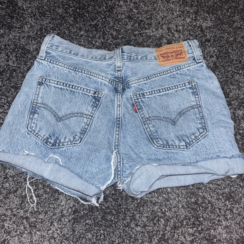 Levi's Light Blue Jean Shorts